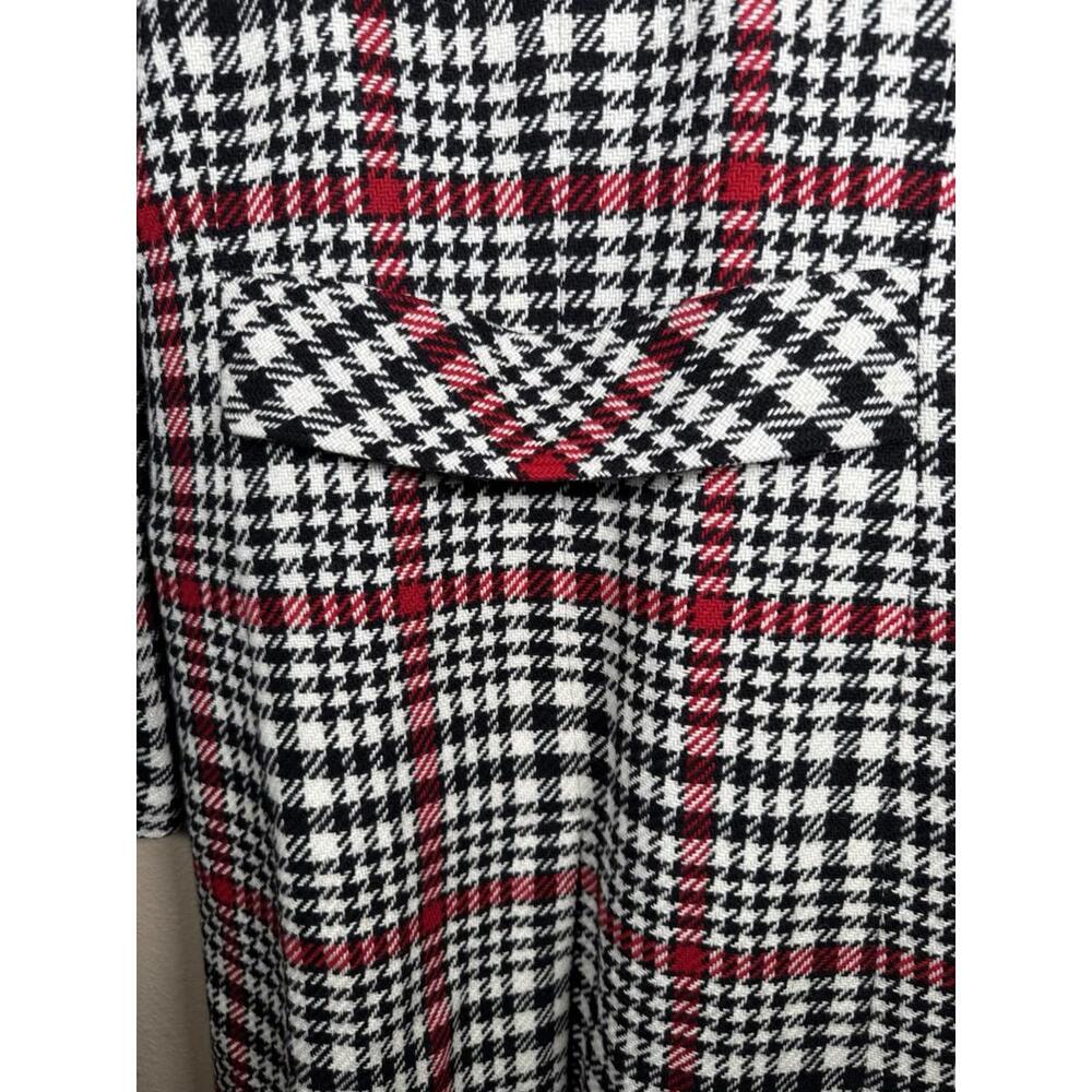 Talbots Women’s Plaid Wool Coat Sz 10 Classic Preppy Office Tweed - Picture 7 of 9